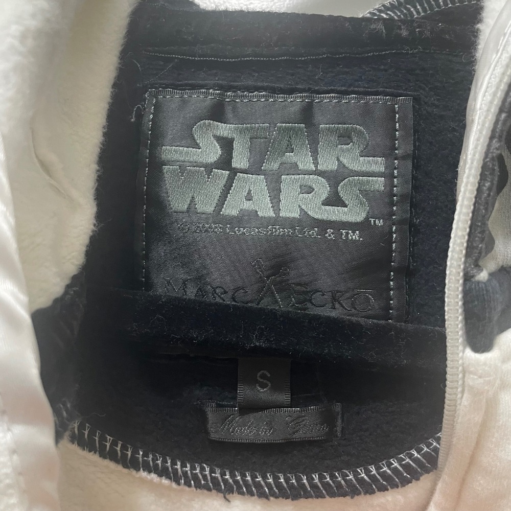Marc Ecko Star Wars Stormtrooper Full Zip Hoodie Jacket White Black Size S - Picture 3 of 6